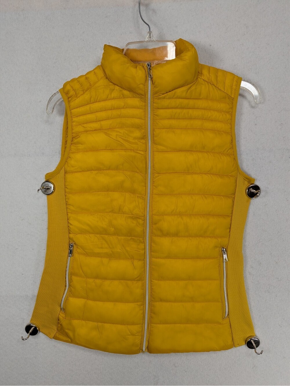 Ci Sono - Puffer Vest - Women’s - Size S - Orange Zip Up Outdoors Hiking Skiing